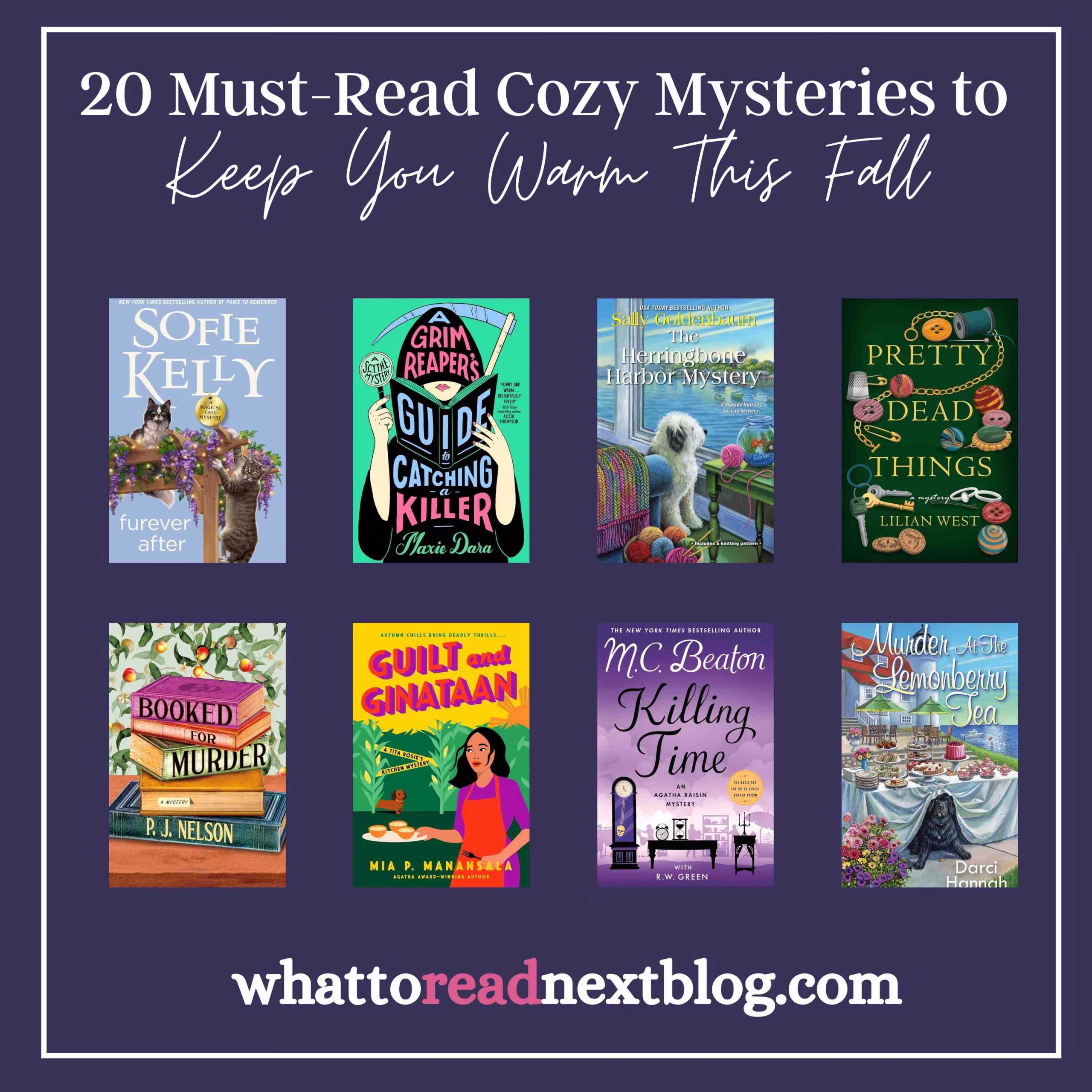 20 Must Read Cozy Mysteries to keep you warm this fall 2024
