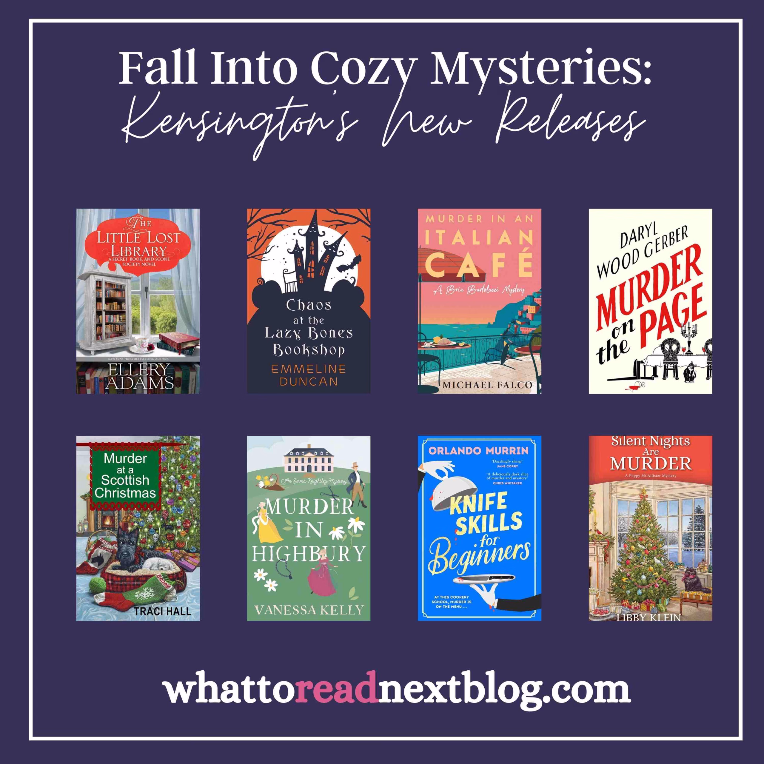 Fall Into Cozy Mysteries: Kensington's New Releases
