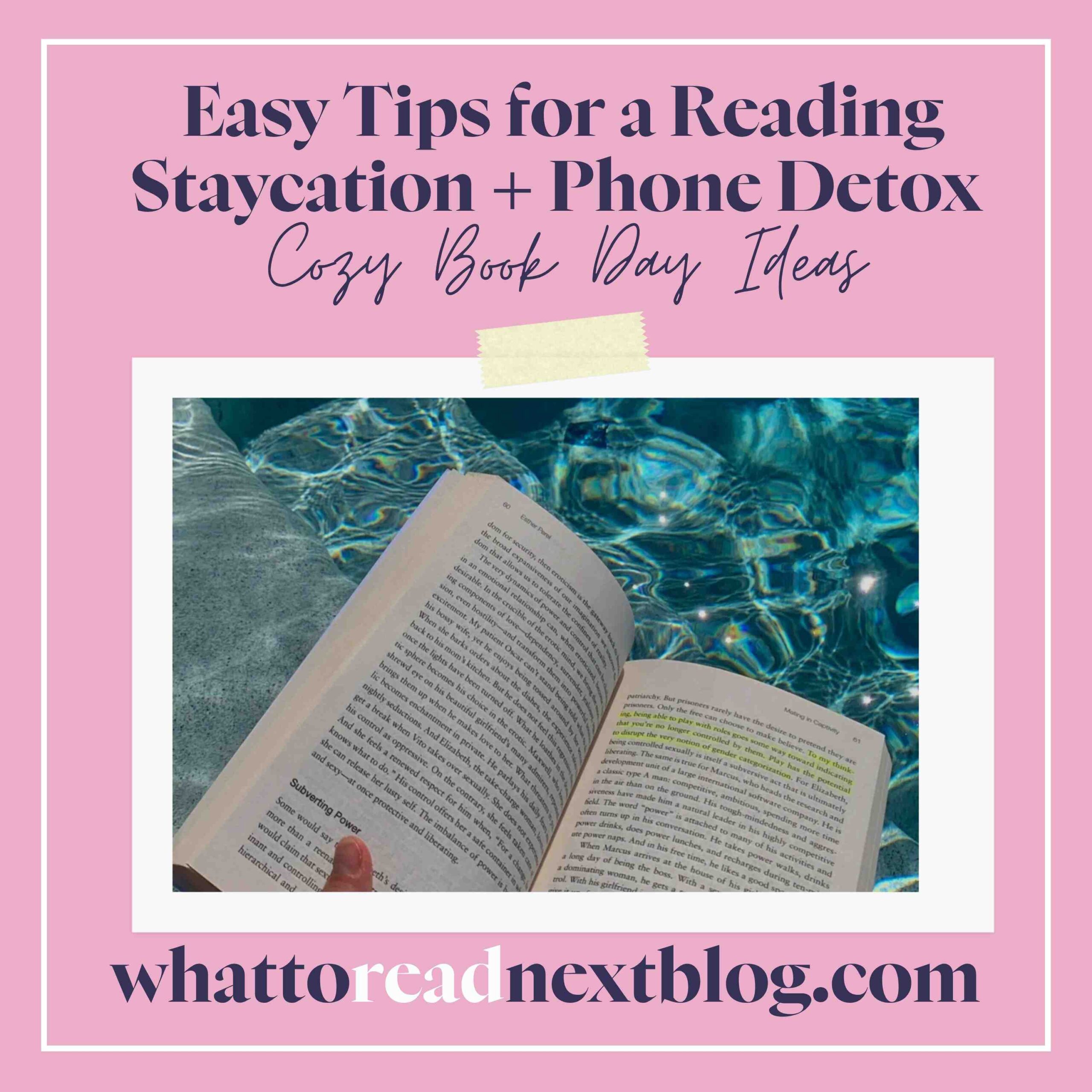 Reading Retreat Staycation and Phone Detox