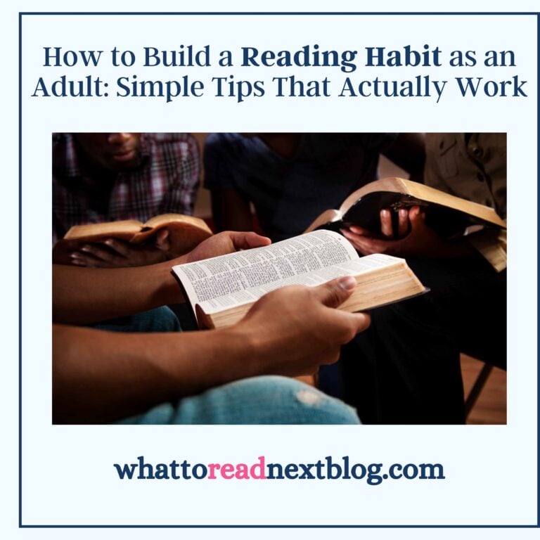 How to build a reading habit as an adult