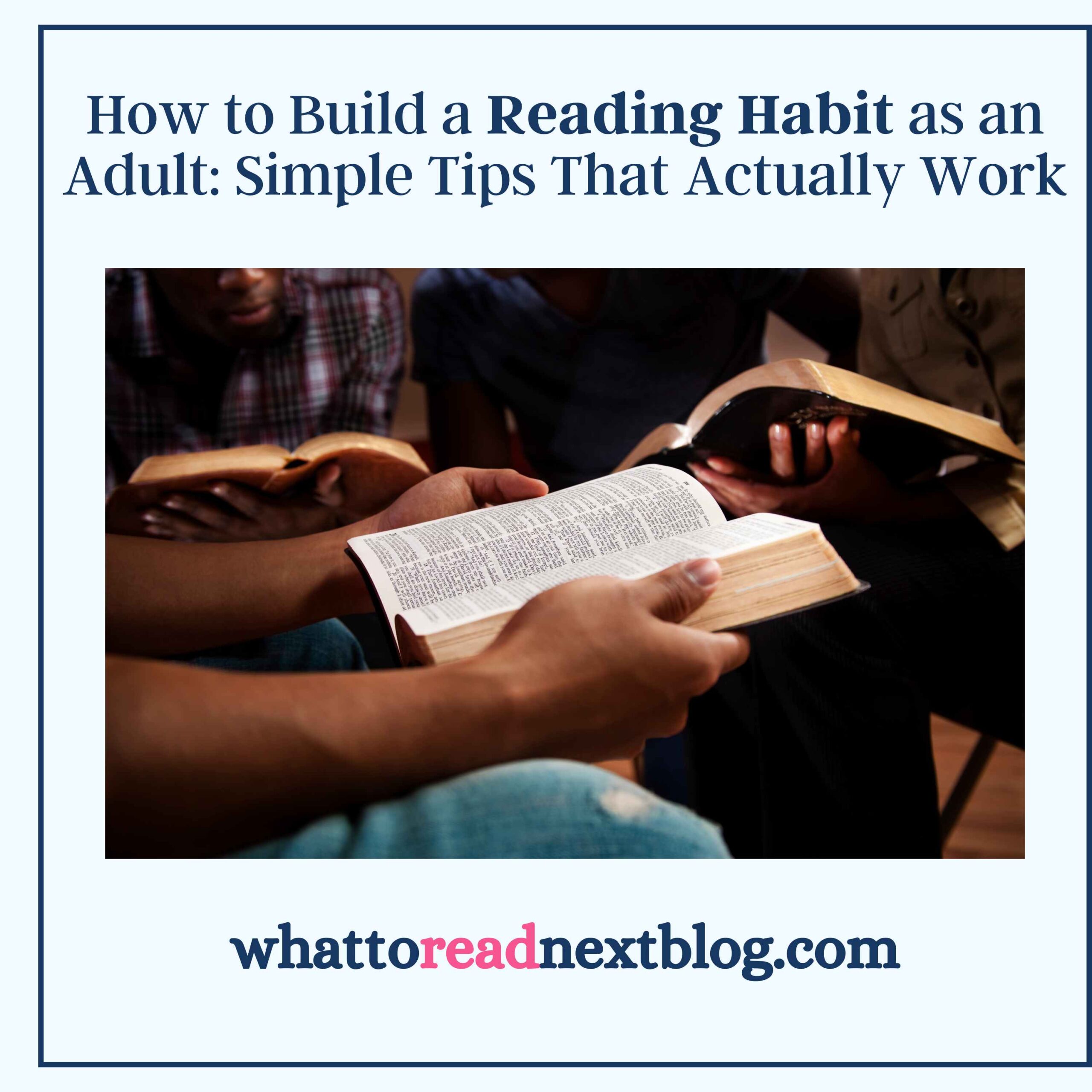 How to build a reading habit as an adult